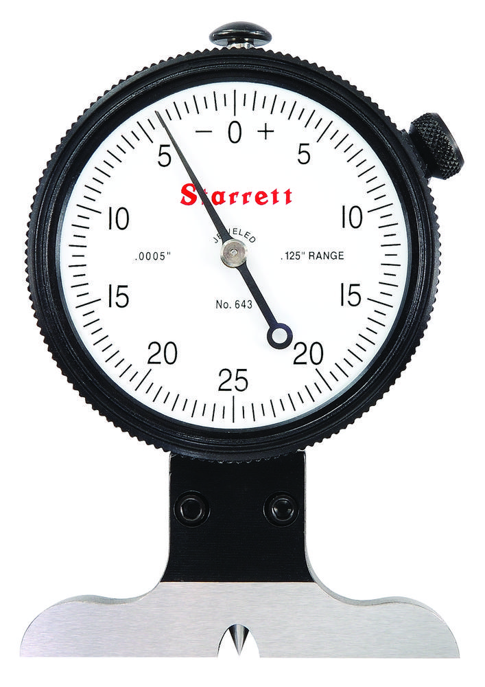 DIAL DEPTH GAGE, .125&#34; RANGE, .0005&#34; GRAD<span class=' ItemWarning' style='display:block;'>Item is usually in stock, but we&#39;ll be in touch if there&#39;s a problem<br /></span>