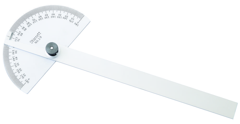 STEEL PROTRACTOR, 0-180 DEGREES<span class=' ItemWarning' style='display:block;'>Item is usually in stock, but we&#39;ll be in touch if there&#39;s a problem<br /></span>