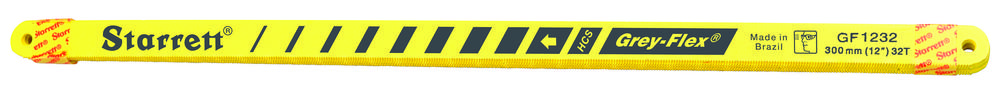 GREY FLEX, HIGH CARBON STEEL, HAND HACKSAW BLADE, 12&#34; X 1/2&#34; X .025&#34; - 300MM X 13MM X 0.<span class=' ItemWarning' style='display:block;'>Item is usually in stock, but we&#39;ll be in touch if there&#39;s a problem<br /></span>