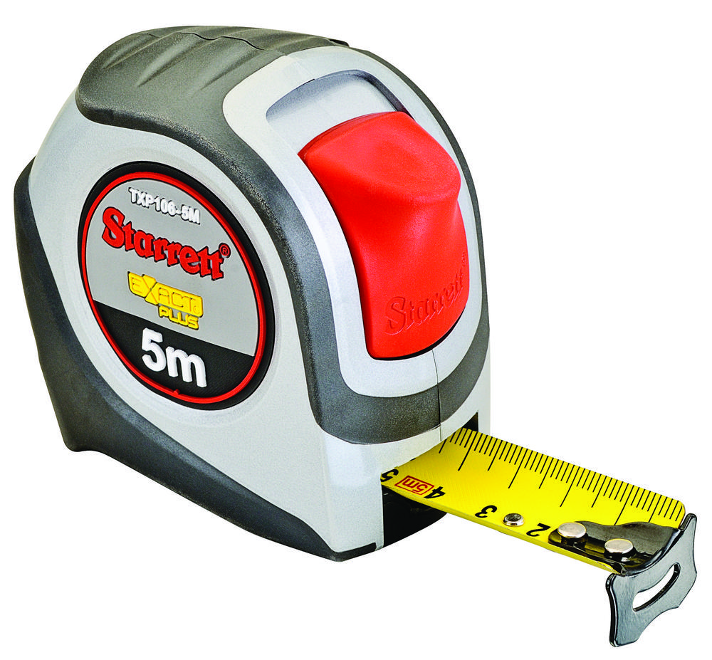 Exact Plus 1.06&#34; x 5m Metric Measuring Tape, Graduated in Millimeters<span class=' ItemWarning' style='display:block;'>Item is usually in stock, but we&#39;ll be in touch if there&#39;s a problem<br /></span>