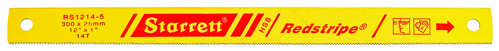 Redstripe, Solid High Speed Steel, Power Hacksaw Blade, 12&#34; x 1&#34; x .050&#34; - 300mm x 25mm<span class=' ItemWarning' style='display:block;'>Item is usually in stock, but we&#39;ll be in touch if there&#39;s a problem<br /></span>