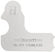 Starrett 167-13/64 - RADIUS GAGE, 13/64"