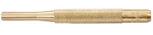 Starrett B565G - BRASS DRIVE PIN PUNCH, 1/4" DIAM X 4" L