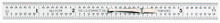 Starrett C310K-6 - C310K-6 Steel Rule with Inch Graduation