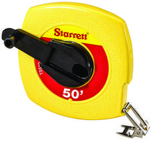 Starrett KTS510-50-N - Starrett 3/8" x 50' English Long Tape Graduated in 1/8"