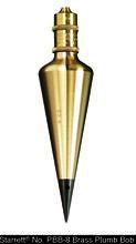 Starrett PBB-8 - PLUMB BOB, SOLID BRASS, 8oz.