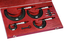 Starrett S436.1BXRLZ - OUTSIDE MICROMETER SET, 0-4", .001" GRADS