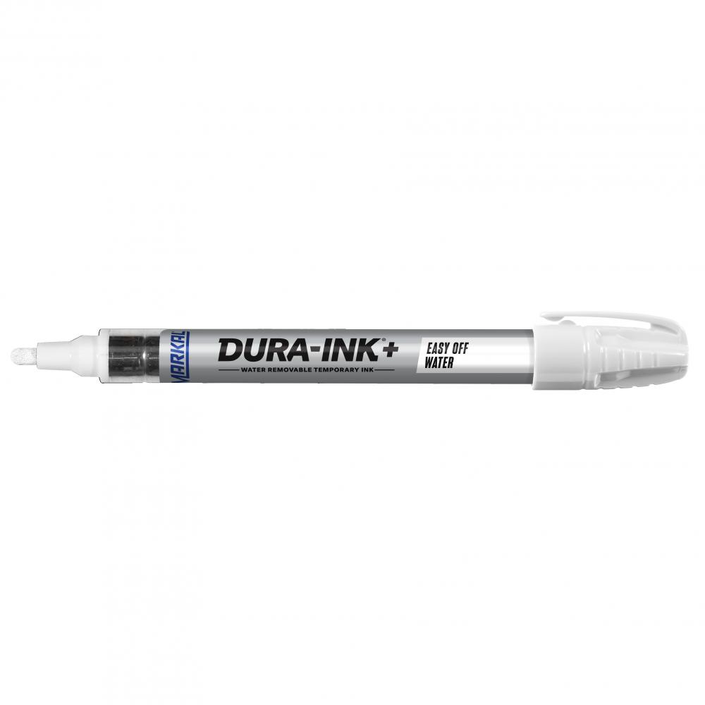 DURA-INK®+ Easy Off Water Removable Ink Marker, White<span class=' ItemWarning' style='display:block;'>Item is usually in stock, but we&#39;ll be in touch if there&#39;s a problem<br /></span>