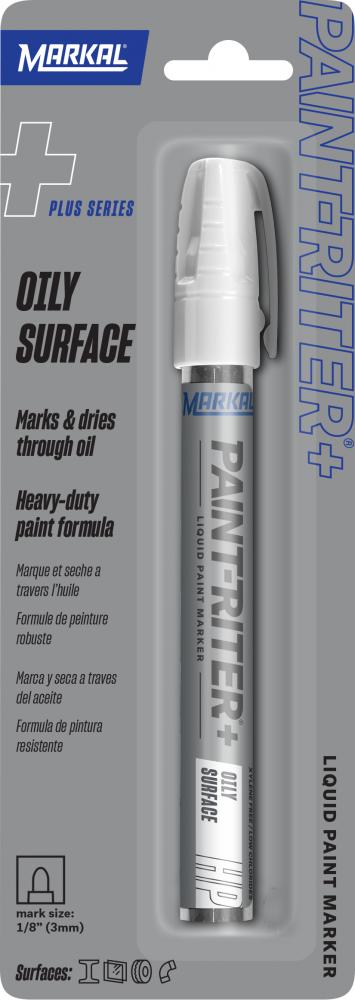 Paint-Riter®+ Oily Surface Paint Marker - Carded, White<span class=' ItemWarning' style='display:block;'>Item is usually in stock, but we&#39;ll be in touch if there&#39;s a problem<br /></span>