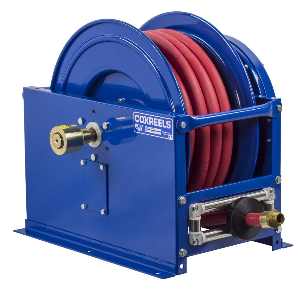 Box-Frame Spring Driven Fuel Hose Reel 3/4inx50ft 300PSI<span class=' ItemWarning' style='display:block;'>Item is usually in stock, but we&#39;ll be in touch if there&#39;s a problem<br /></span>