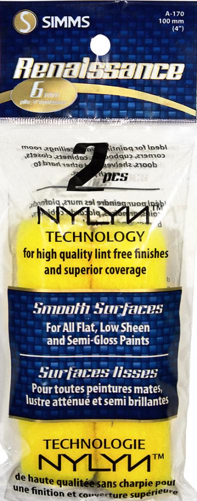 Lint free mini roller cover 100mm x 6mm pile 2pk<span class=' ItemWarning' style='display:block;'>Item is usually in stock, but we&#39;ll be in touch if there&#39;s a problem<br /></span>
