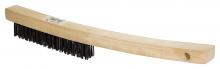T.S. Simms 6340 - Long curved handle wire scratch brush 4-row