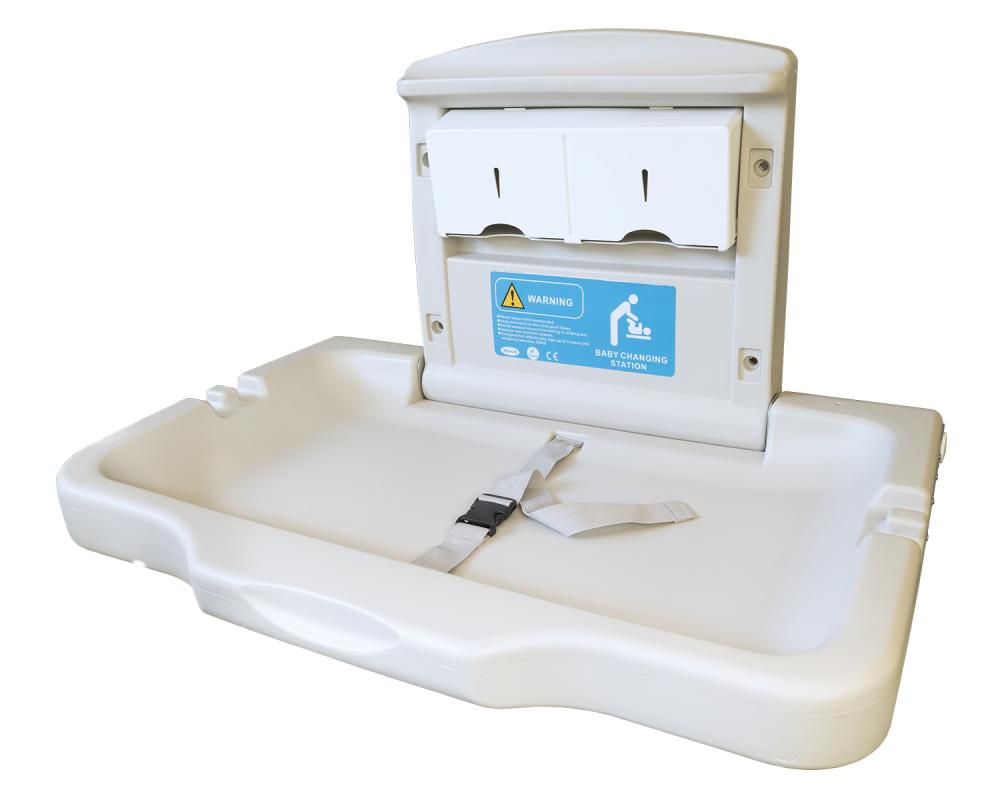 Baby changing tableW/liner dispenser/Wall mount<span class=' ItemWarning' style='display:block;'>Item is usually in stock, but we&#39;ll be in touch if there&#39;s a problem<br /></span>