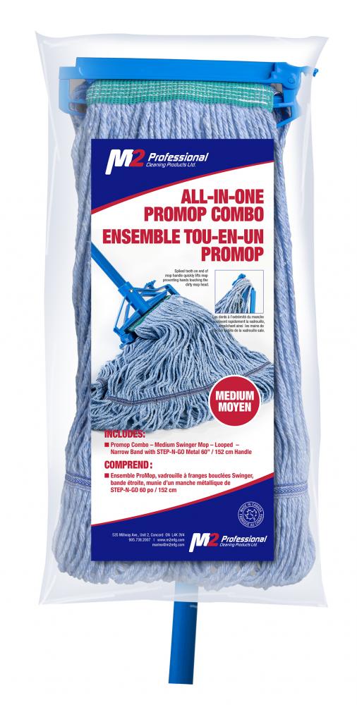 ProMop Combo Med Blue Looped Mop w/ Metal 60&#34; Handle<span class=' ItemWarning' style='display:block;'>Item is usually in stock, but we&#39;ll be in touch if there&#39;s a problem<br /></span>
