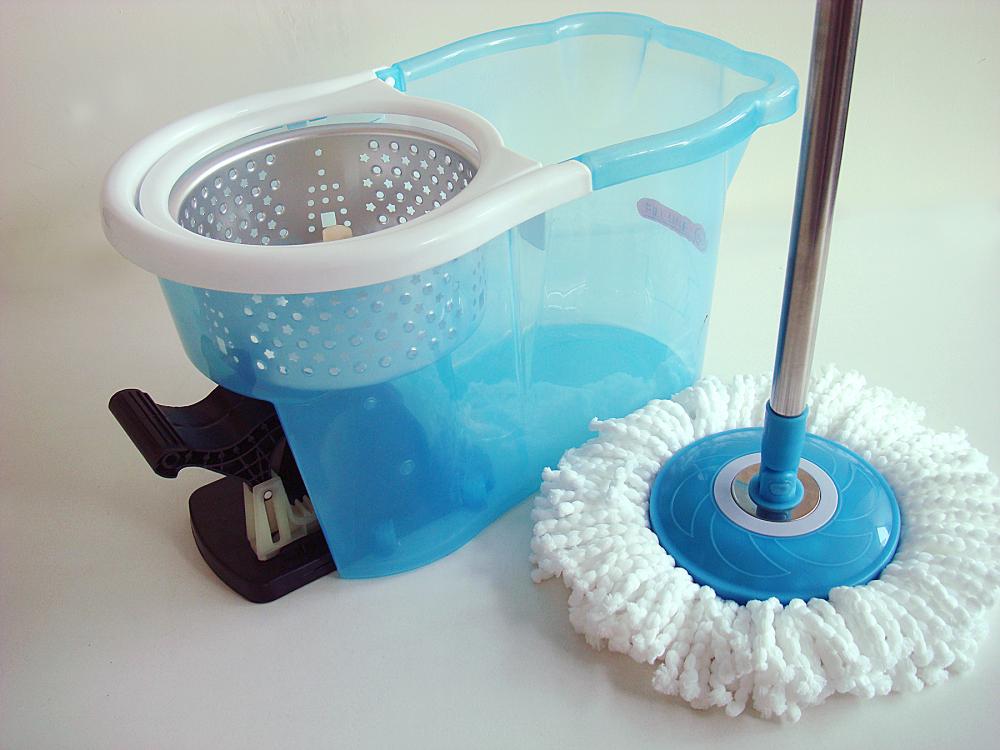 360° EasySpin Mop W Foot Pedal-Clear blue Combo<span class=' ItemWarning' style='display:block;'>Item is usually in stock, but we&#39;ll be in touch if there&#39;s a problem<br /></span>