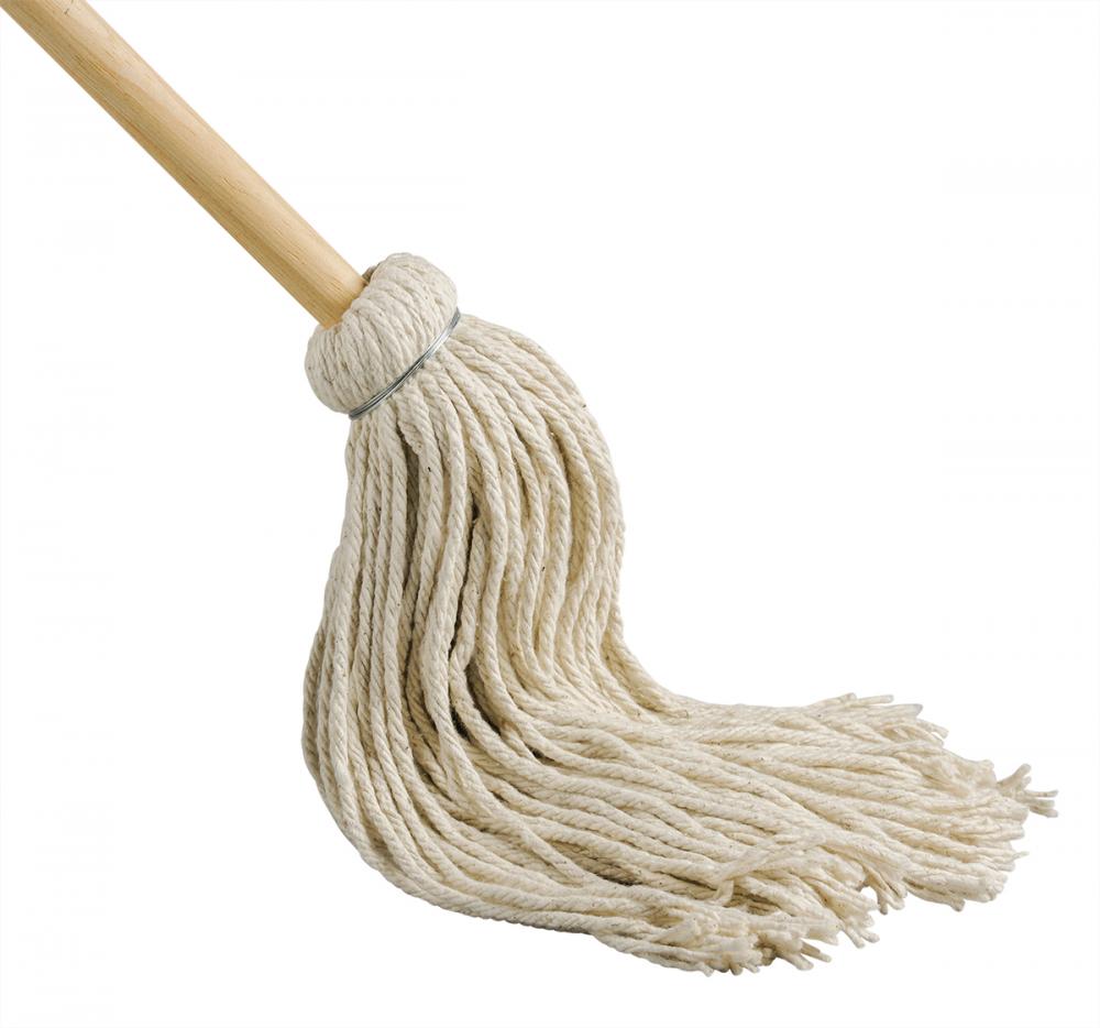 Cotton Yacht Mops 8oz/225g W/48&#34; Wooden Handle<span class=' ItemWarning' style='display:block;'>Item is usually in stock, but we&#39;ll be in touch if there&#39;s a problem<br /></span>