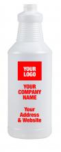 M2 TS-B289W-PL - Round bottle with Private label print 24oz-28/400 set up included One Colour