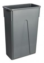 M2 WM-PR2323-GY - Rectangular Slim Garbage Container 23 Gal Grey