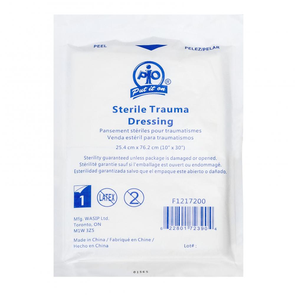 Trauma Dressing, Sterile, 25 x75cm<span class=' ItemWarning' style='display:block;'>Item is usually in stock, but we&#39;ll be in touch if there&#39;s a problem<br /></span>