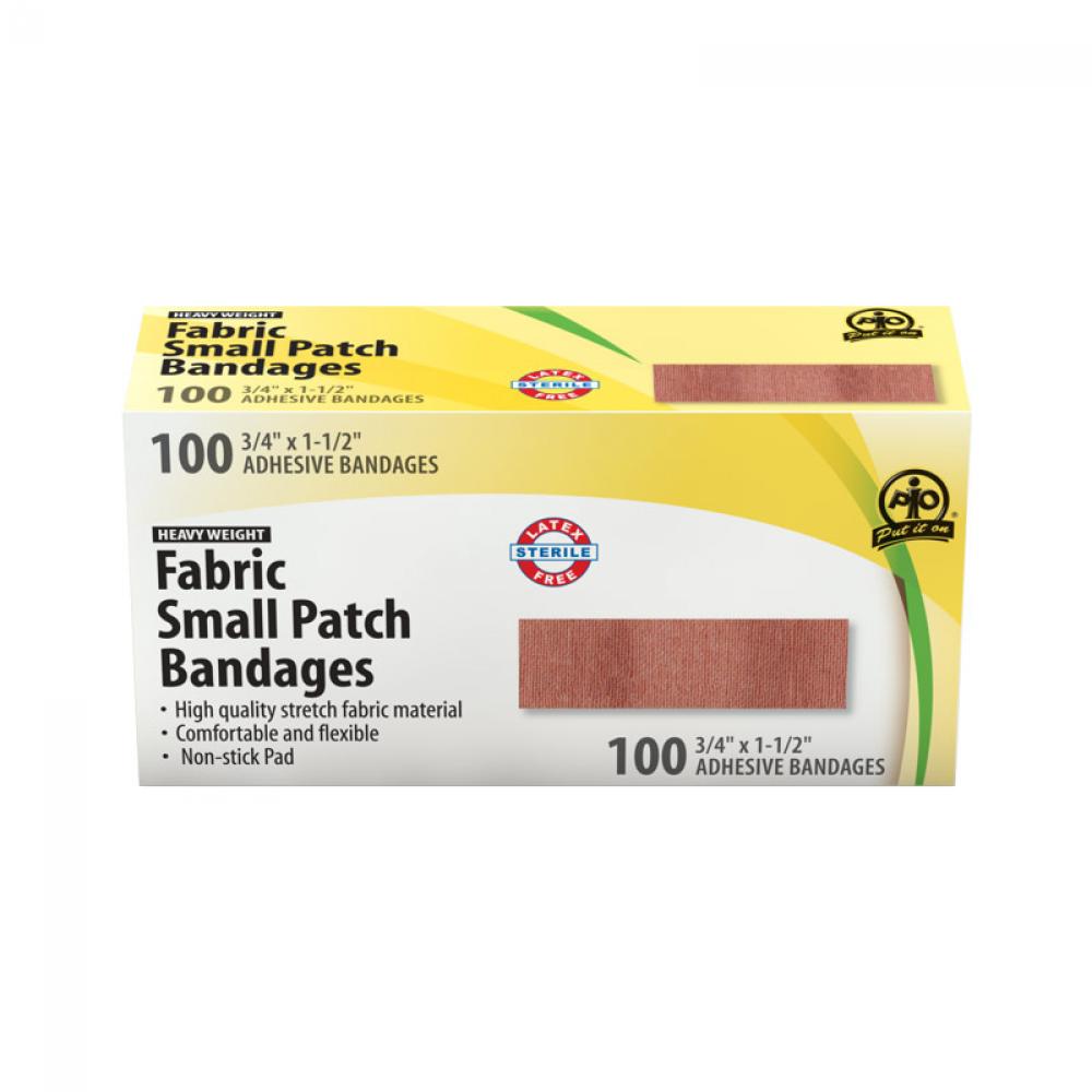 Fabric Patch Bandage, Small, 2 x 3.75cm, 100/Box<span class=' ItemWarning' style='display:block;'>Item is usually in stock, but we&#39;ll be in touch if there&#39;s a problem<br /></span>