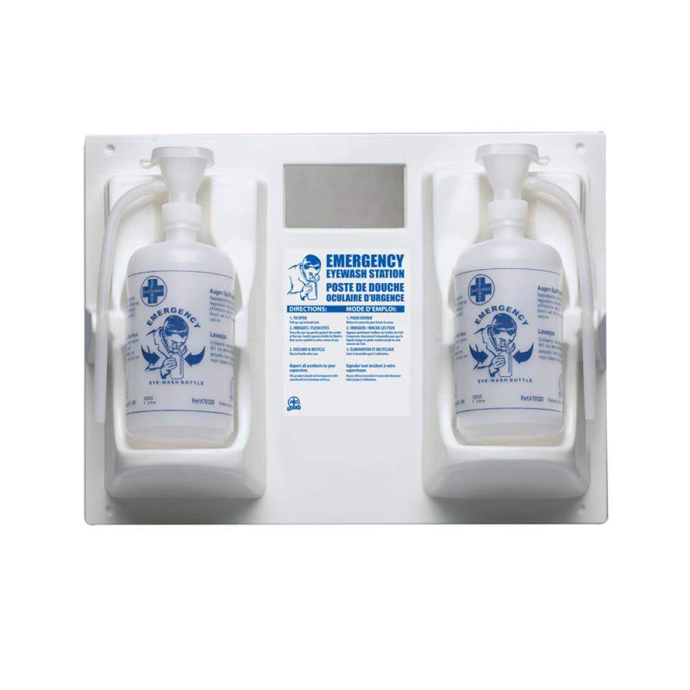Dual Eyewash Station with 1L Bottle (Empty)<span class=' ItemWarning' style='display:block;'>Item is usually in stock, but we&#39;ll be in touch if there&#39;s a problem<br /></span>