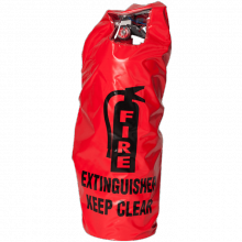 Steel Fire STE-EFEC20EL - 20 lb. Elastic Back Extinguisher Cover, English, Window