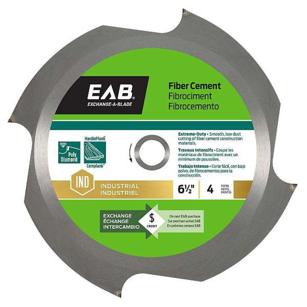 6 1/2&#34; x 4 Teeth Fiber Cement  Industrial Saw Blade<span class=' ItemWarning' style='display:block;'>Item is usually in stock, but we&#39;ll be in touch if there&#39;s a problem<br /></span>