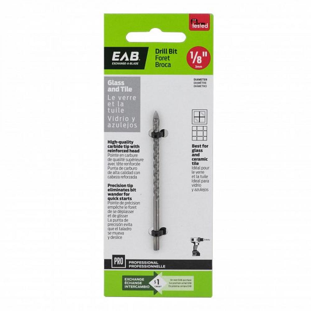 1/8&#34;  Specialty Glass & Tile Professional Drill Bit<span class=' ItemWarning' style='display:block;'>Item is usually in stock, but we&#39;ll be in touch if there&#39;s a problem<br /></span>