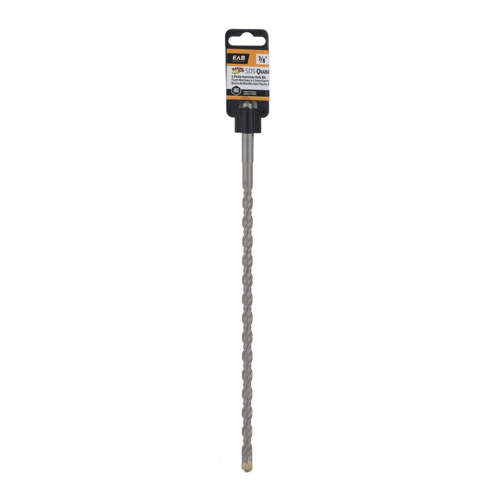 3/8&#34; x 10&#34; x 12&#34; Masonry SDS Quad Industrial Drill Bit<span class=' ItemWarning' style='display:block;'>Item is usually in stock, but we&#39;ll be in touch if there&#39;s a problem<br /></span>