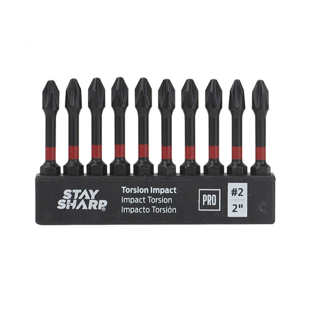 2&#34; x PH #2 Torsion Impact Bit Clip Phillips (10 Pack)<span class=' ItemWarning' style='display:block;'>Item is usually in stock, but we&#39;ll be in touch if there&#39;s a problem<br /></span>