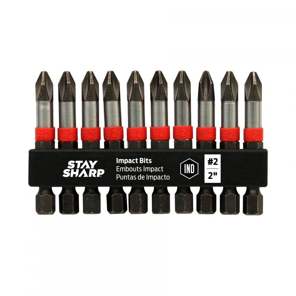 2&#34; x PH #2 Impact Bit Clip Phillips (10 Pack)<span class=' ItemWarning' style='display:block;'>Item is usually in stock, but we&#39;ll be in touch if there&#39;s a problem<br /></span>