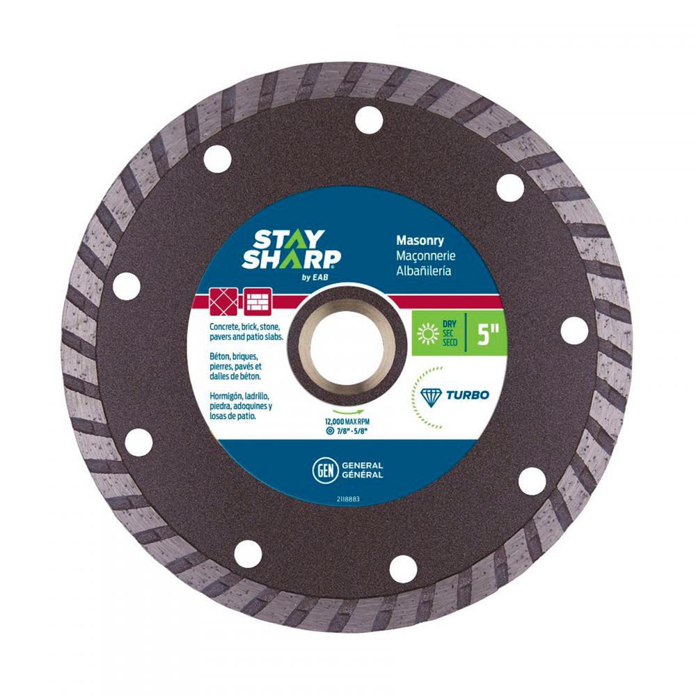 5&#34; Turbo Rim Concrete Bronze Diamond Blade<span class=' ItemWarning' style='display:block;'>Item is usually in stock, but we&#39;ll be in touch if there&#39;s a problem<br /></span>