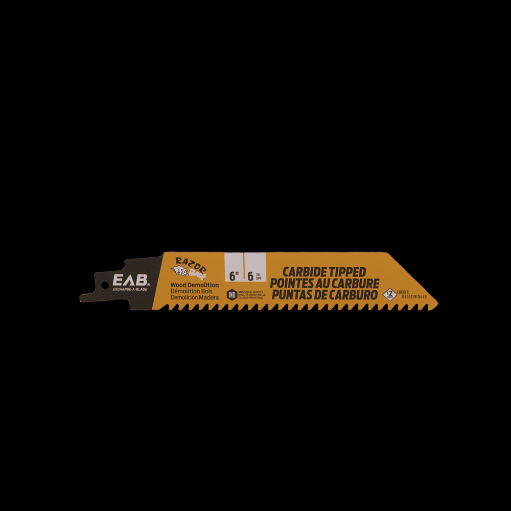 6&#34; x 6 tpi Carbide Industrial Reciprocating Blade<span class=' ItemWarning' style='display:block;'>Item is usually in stock, but we&#39;ll be in touch if there&#39;s a problem<br /></span>