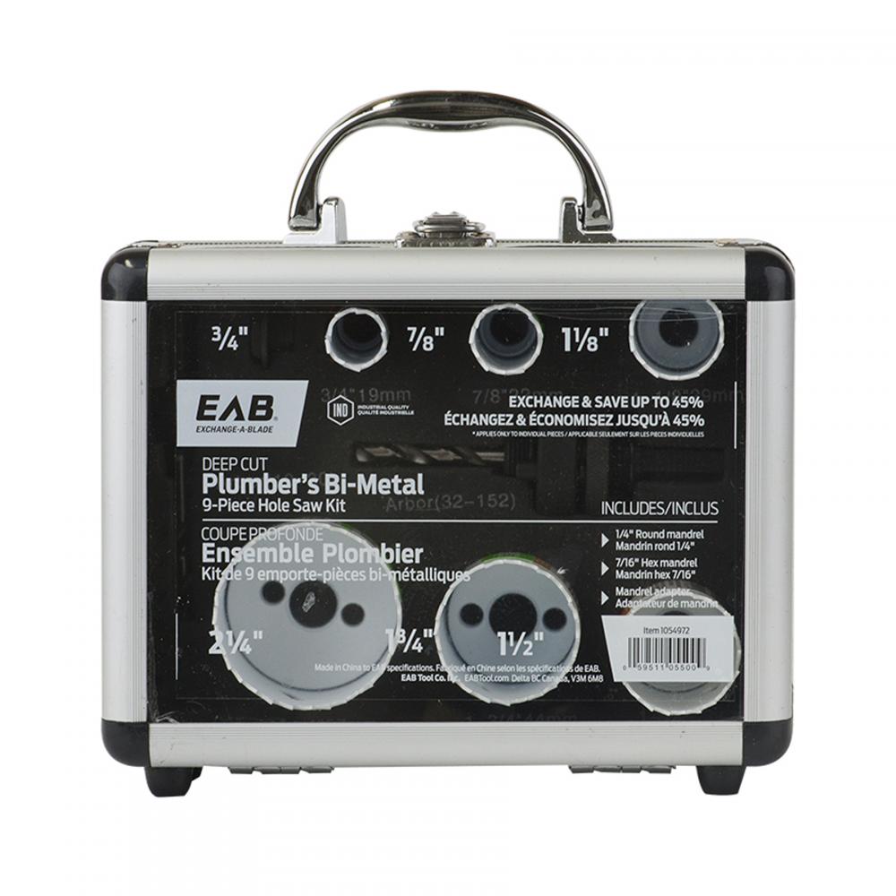 Plumber&#39;s Kit Assorted M3 Industrial Hole Saw (9 Pc Multipack)<span class=' ItemWarning' style='display:block;'>Item is usually in stock, but we&#39;ll be in touch if there&#39;s a problem<br /></span>
