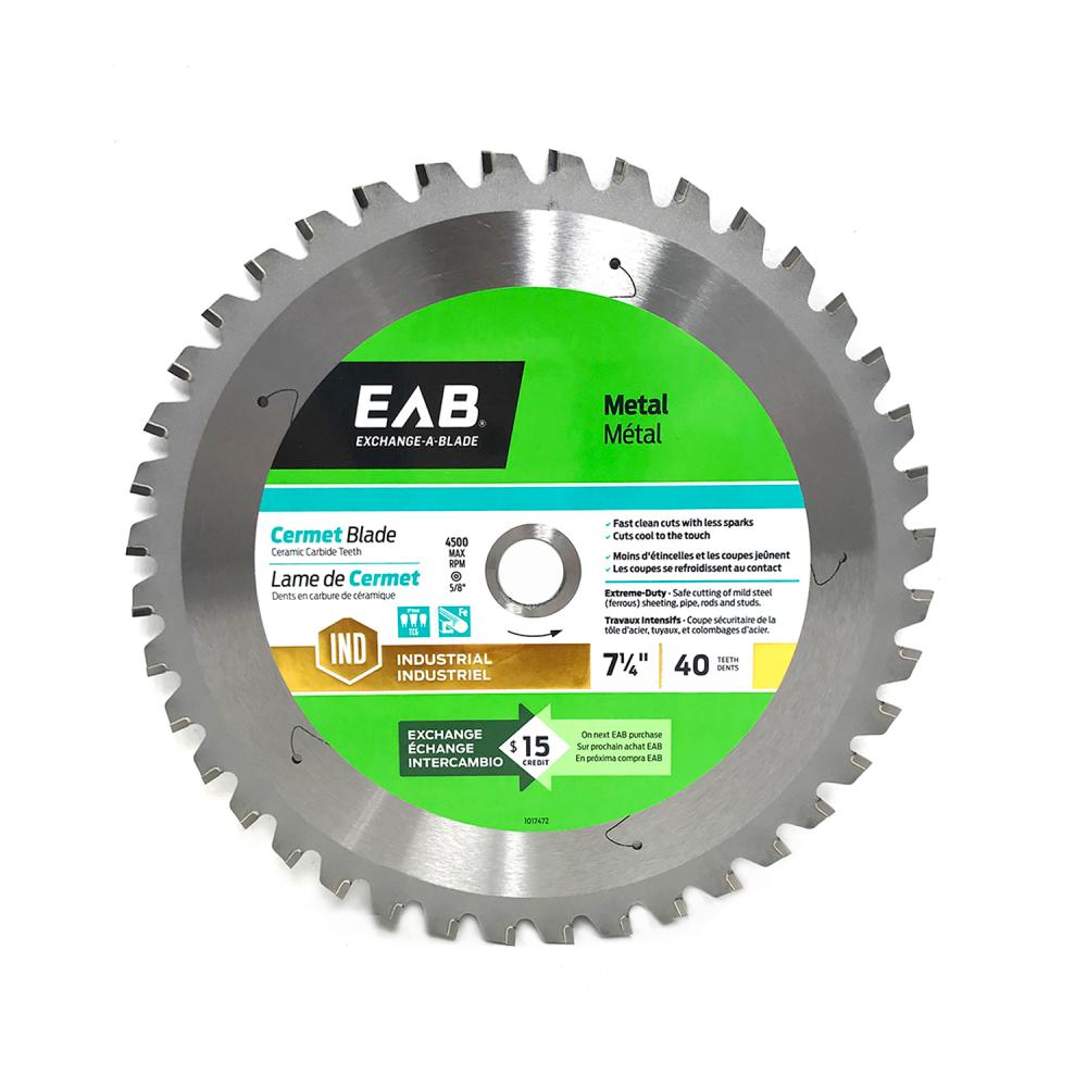 7 1/4&#34; x 40 Teeth Metal Cutting Cermet Industrial Saw Blade<span class=' ItemWarning' style='display:block;'>Item is usually in stock, but we&#39;ll be in touch if there&#39;s a problem<br /></span>