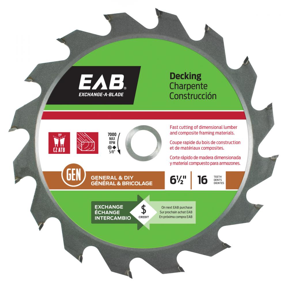 6 1/2&#34; x 16 Teeth Framing Decking Saw Blade<span class=' ItemWarning' style='display:block;'>Item is usually in stock, but we&#39;ll be in touch if there&#39;s a problem<br /></span>