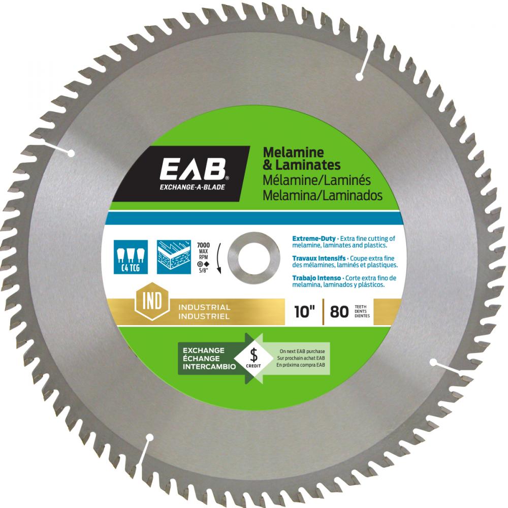 10&#34; x 80 Teeth Finishing Melamine Industrial Saw Blade<span class=' ItemWarning' style='display:block;'>Item is usually in stock, but we&#39;ll be in touch if there&#39;s a problem<br /></span>