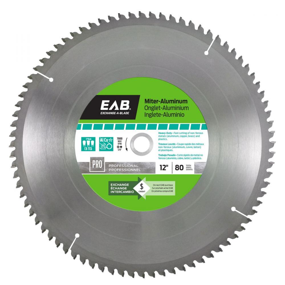 12&#34; x 80 Teeth Metal Cutting Miter Aluminum  Professional Saw Blade<span class=' ItemWarning' style='display:block;'>Item is usually in stock, but we&#39;ll be in touch if there&#39;s a problem<br /></span>