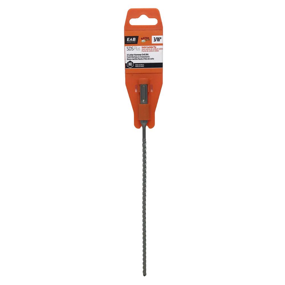 3/16&#34; x 8&#34; x 10 3/4&#34; Masonry SDS Plus Industrial Drill Bit<span class=' ItemWarning' style='display:block;'>Item is usually in stock, but we&#39;ll be in touch if there&#39;s a problem<br /></span>