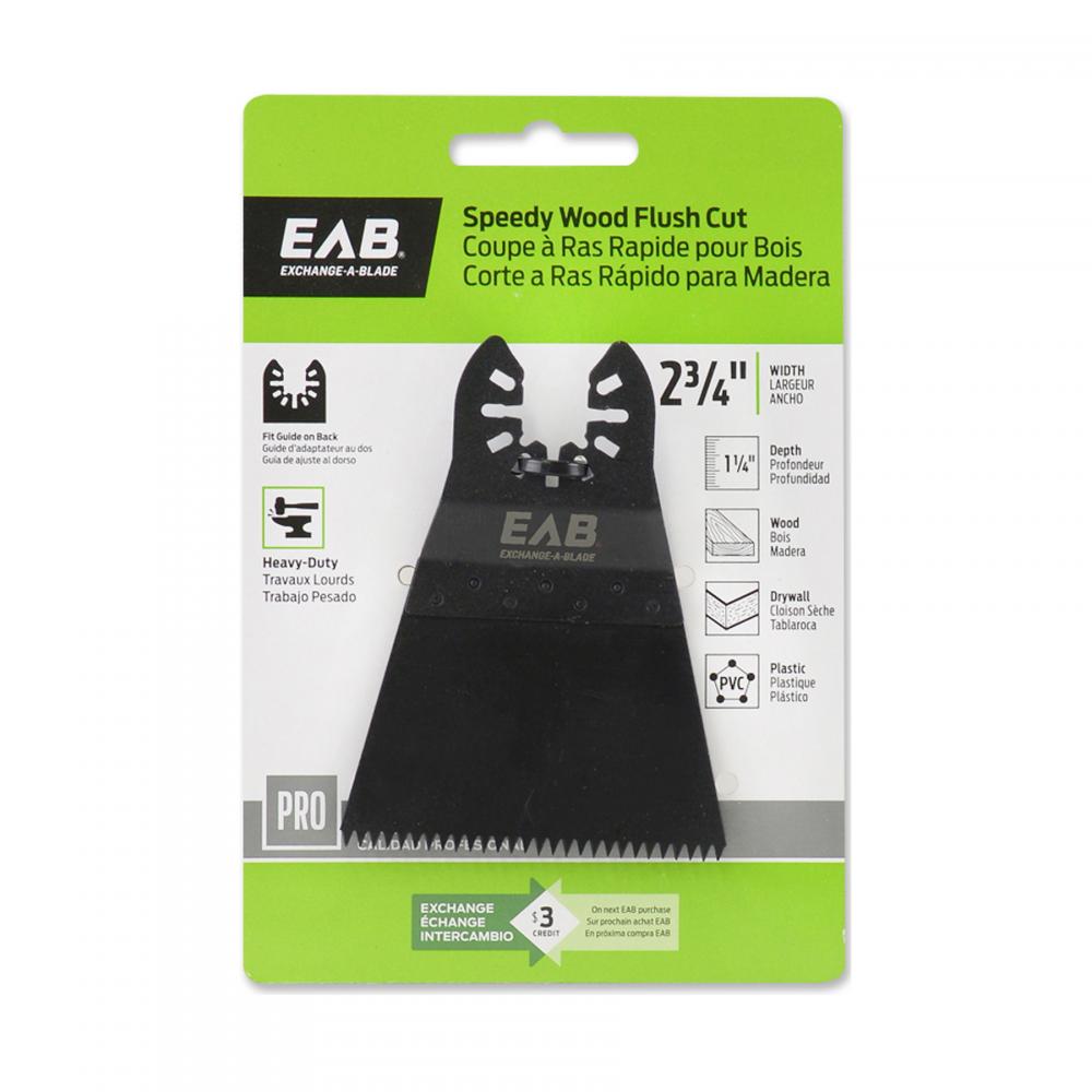 2 3/4&#34; HCS Speedy Flush Cut (Wood) Professional Oscillating Accessory<span class=' ItemWarning' style='display:block;'>Item is usually in stock, but we&#39;ll be in touch if there&#39;s a problem<br /></span>