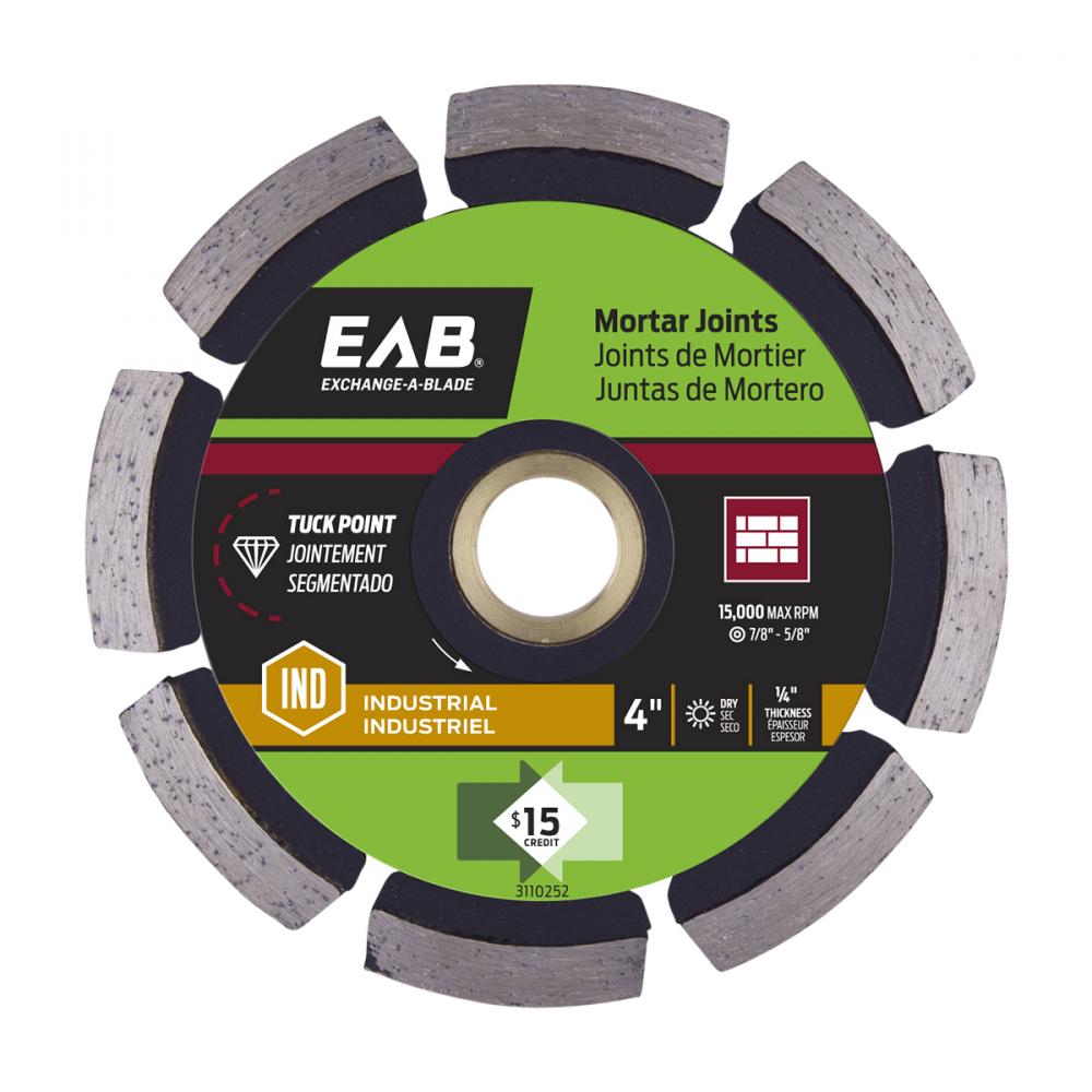 4&#34; Specialty Tuck Point Mortar Joints Black Industrial Diamond Blade<span class=' ItemWarning' style='display:block;'>Item is usually in stock, but we&#39;ll be in touch if there&#39;s a problem<br /></span>