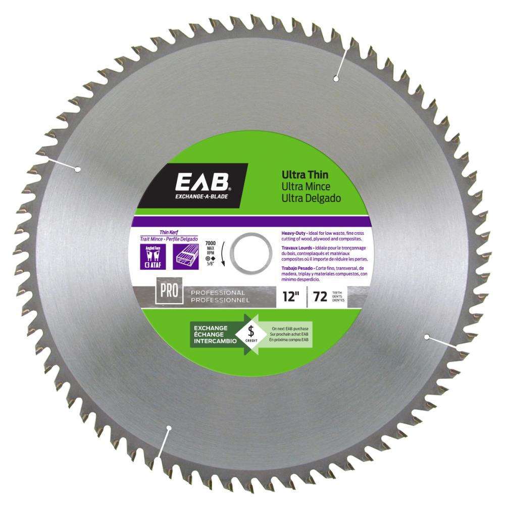 12&#34; x 72 Teeth Finishing Ultra Thin Professional Saw Blade<span class=' ItemWarning' style='display:block;'>Item is usually in stock, but we&#39;ll be in touch if there&#39;s a problem<br /></span>