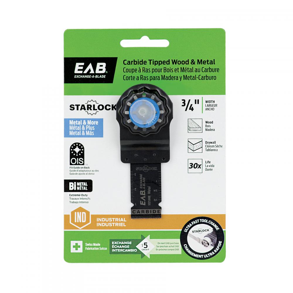 3/4&#34; Carbide Tipped Flush Cut (Wood & Metal) - Starlock Industrial Oscillating Accessory<span class=' ItemWarning' style='display:block;'>Item is usually in stock, but we&#39;ll be in touch if there&#39;s a problem<br /></span>
