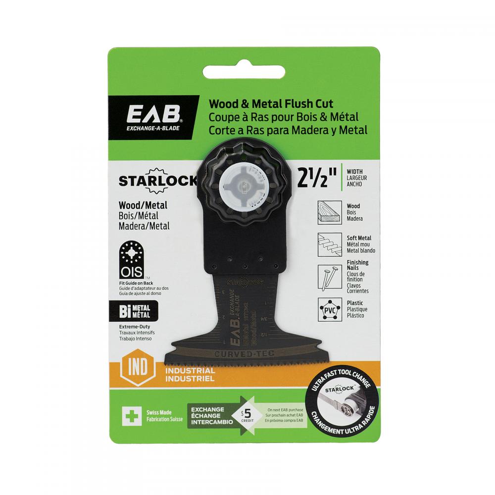 2 1/2&#34; Bimetal Flush Cut (Wood & Metal) - Starlock Industrial Oscillating Accessory<span class=' ItemWarning' style='display:block;'>Item is usually in stock, but we&#39;ll be in touch if there&#39;s a problem<br /></span>