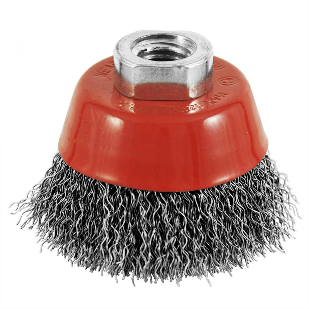 2 1/2&#34; x 5/8&#34;-11mm Threaded Arbor Carbon Steel Crimped  Wire Cup<span class=' ItemWarning' style='display:block;'>Item is usually in stock, but we&#39;ll be in touch if there&#39;s a problem<br /></span>