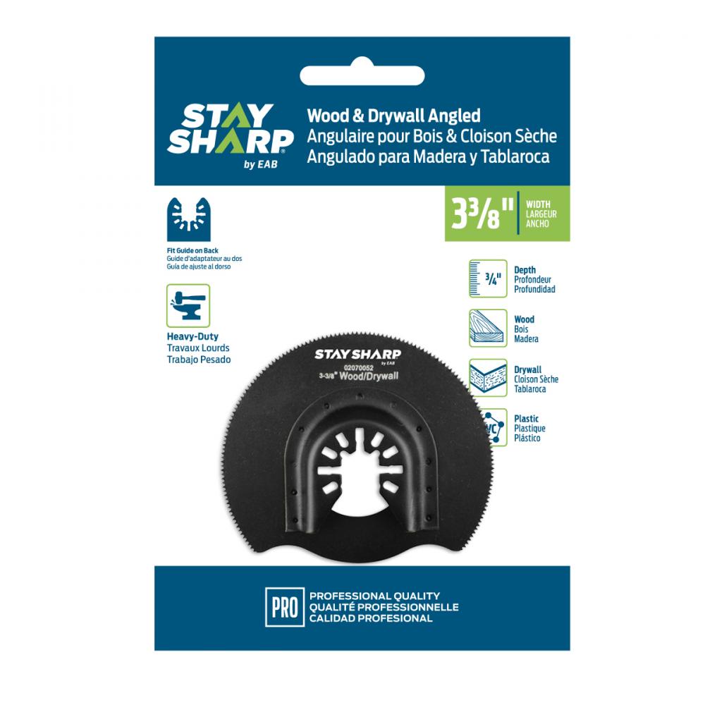 3 3/8&#34; Angled Blade (Wood & Drywall) HCS Professional Oscillating Accessory<span class=' ItemWarning' style='display:block;'>Item is usually in stock, but we&#39;ll be in touch if there&#39;s a problem<br /></span>