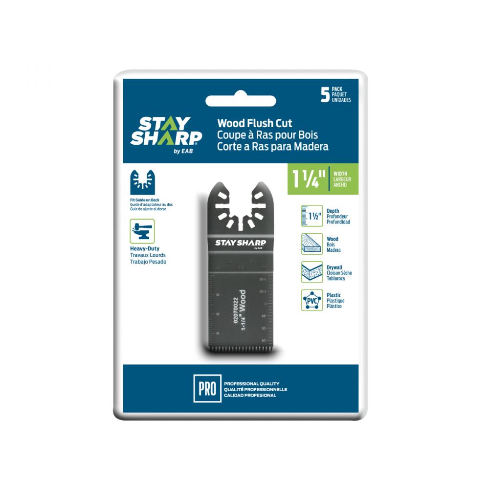 1 1/4&#34; HCS Flush Cut (Wood) (5 Pack) Professional Oscillating Accessory - Recyclable<span class=' ItemWarning' style='display:block;'>Item is usually in stock, but we&#39;ll be in touch if there&#39;s a problem<br /></span>