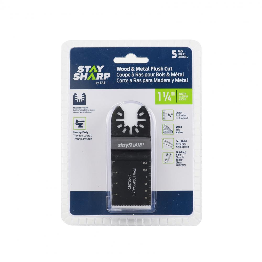1 1/4&#34; Bimetal Flush Cut (Wood & Metal) (5 Pack) Professional Oscillating Accessory<span class=' ItemWarning' style='display:block;'>Item is usually in stock, but we&#39;ll be in touch if there&#39;s a problem<br /></span>