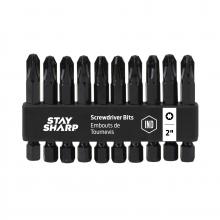 EAB 75010 - 2" x PH #3 Colored Coded Bit Clip Phillips (10 Pack)
