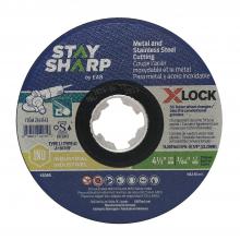 EAB 2143143 - 4 1/2" x 60 Grit X-Lock Quick Change Metal Cutting Flat Wheel Type 1